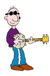 Busking with my banjo